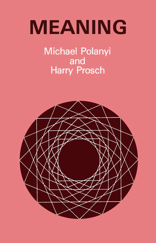 Book cover of Meaning