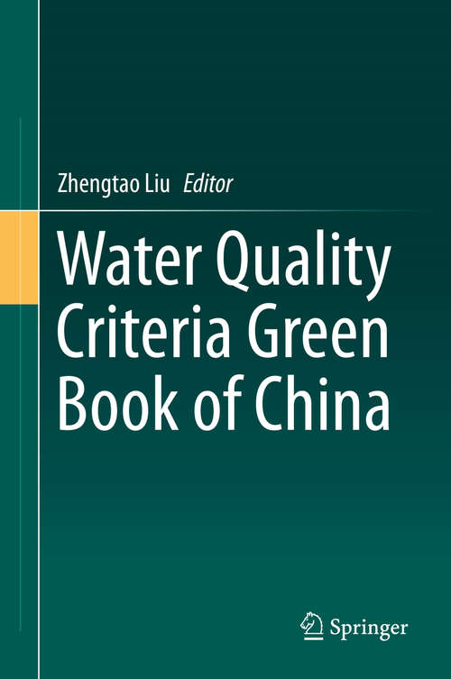 Book cover of Water Quality Criteria Green Book of China