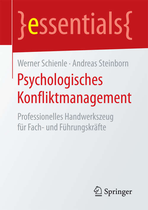 Book cover of Psychologisches Konfliktmanagement