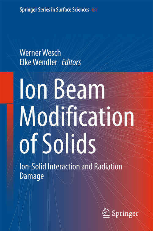 Book cover of Ion Beam Modification of Solids