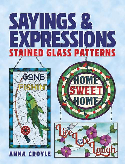 Book cover of Sayings & Expressions: Stained Glass Patterns