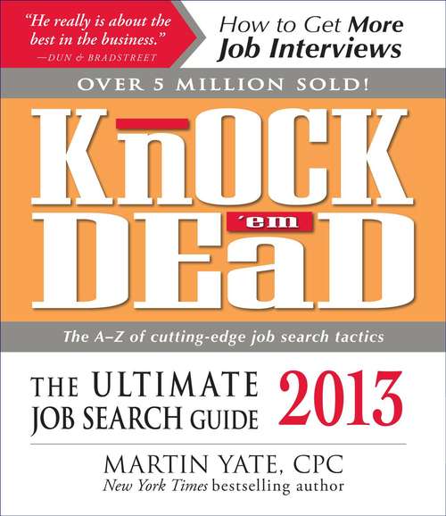 Book cover of Knock 'em Dead 2013
