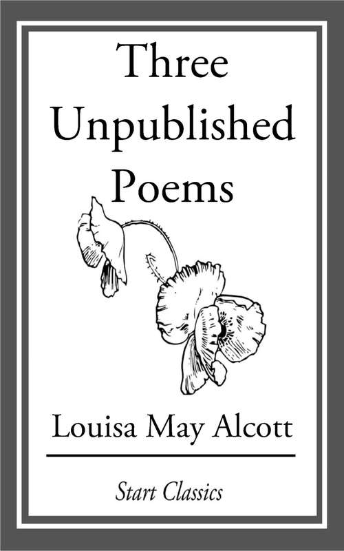Book cover of Three Unpublished Poems