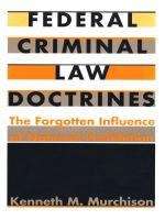 Book cover of Federal Criminal Law Doctrines: The Forgotten Influence of National Prohibition
