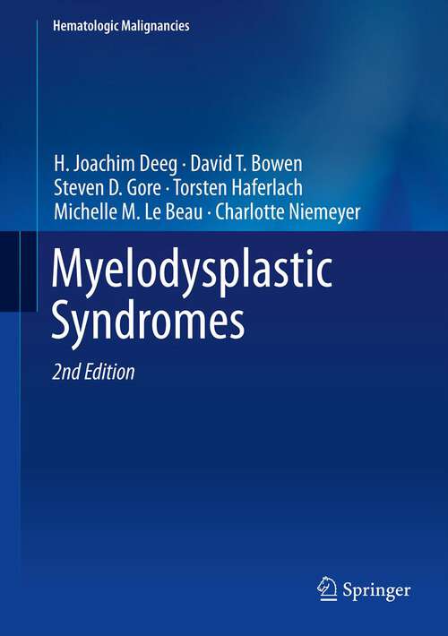 Book cover of Myelodysplastic  Syndromes