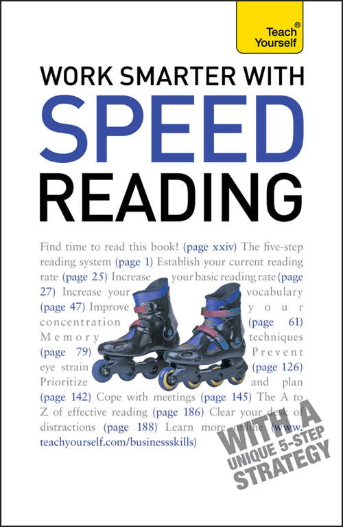 Book cover of Work Smarter With Speed Reading: Teach Yourself (Ty Business Skills Ser.)