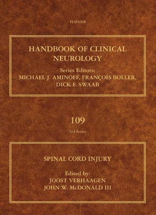 Book cover of Spinal Cord Injury (ISSN: Volume 109)
