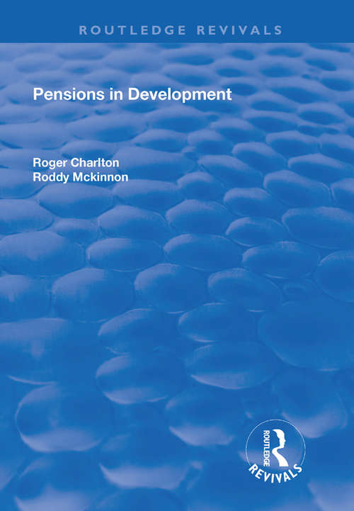 Book cover of Pensions in Development