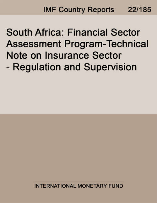 Book cover of South Africa: Financial Sector Assessment Program-Technical Note on Insurance Sector - Regulation and Supervision (Imf Staff Country Reports)