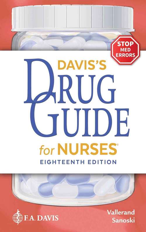 Book cover of Davis's Drug Guide For Nurses (18)