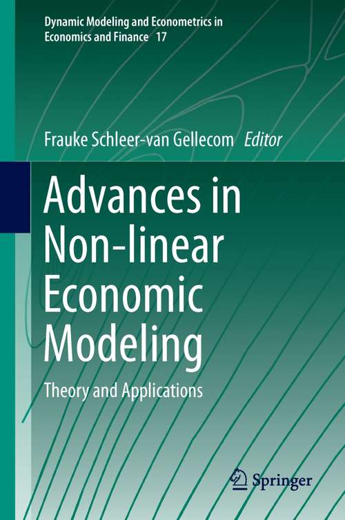 Book cover of Advances in Non-linear Economic Modeling
