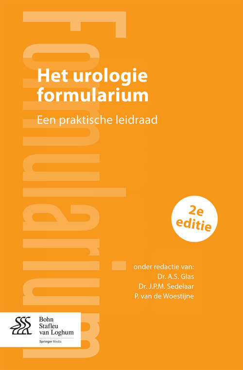 Book cover of Het urologie formularium