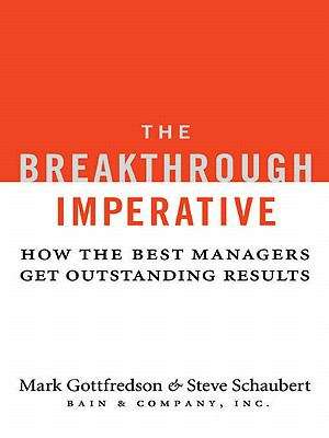 Book cover of The Breakthrough Imperative