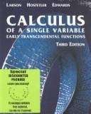 Book cover of Calculus of a Single Variable: Early Transcendental Functions (Third Edition)