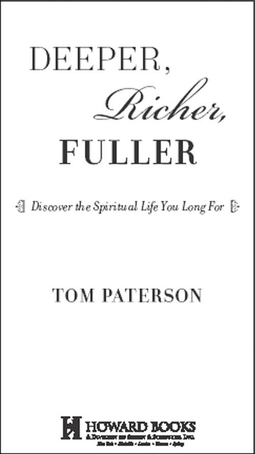 Book cover of Deeper, Richer, Fuller
