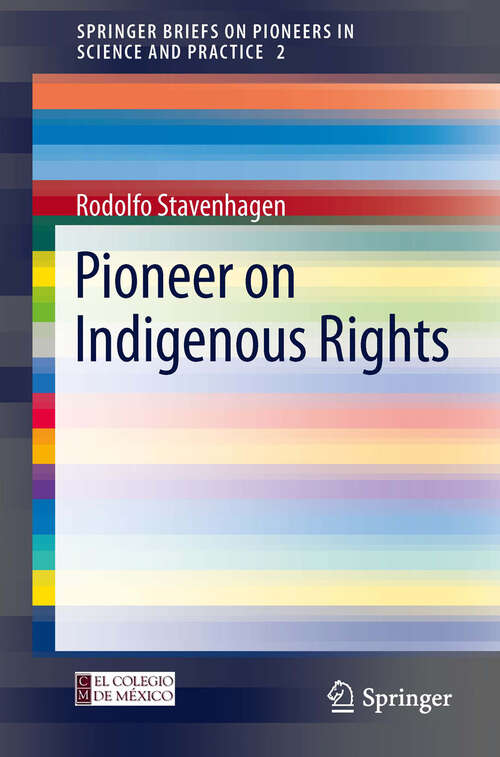 Book cover of Pioneer on Indigenous Rights