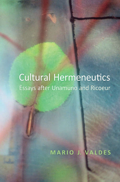 Book cover of Cultural Hermeneutics: Essays after Unamuno and Ricoeur