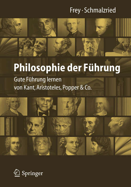 Book cover of Philosophie der Führung