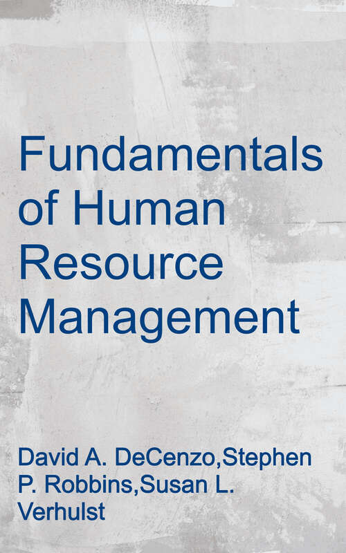 Book cover of Fundamentals of Human Resource Management