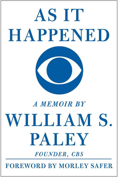 Book cover of As It Happened: A Memoir