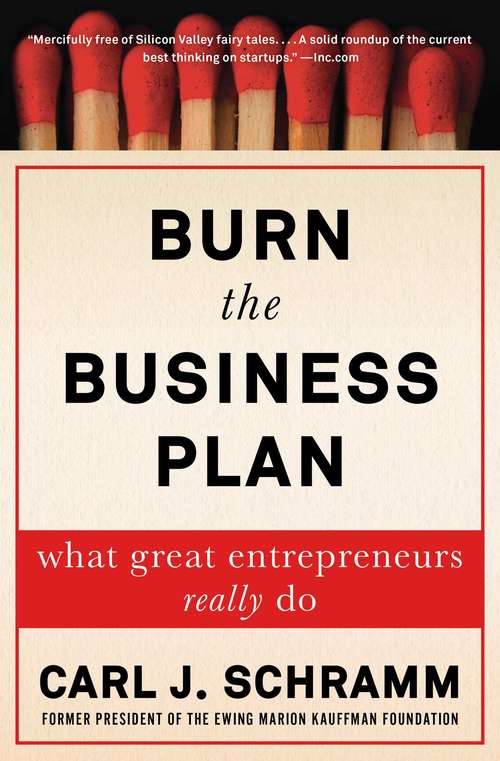 Book cover of Burn the Business Plan: What Great Entrepreneurs Really Do