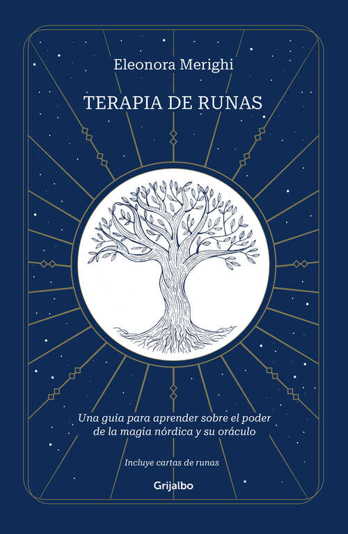 Book cover of Terapia de runas: Una guía para aprender sobre el poder de la magia nórdica y su oráculo