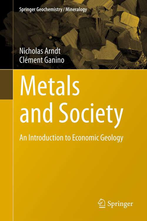 Book cover of Metals and Society