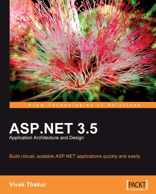 Book cover of ASP.NET 3.5 Application Architecture and Design