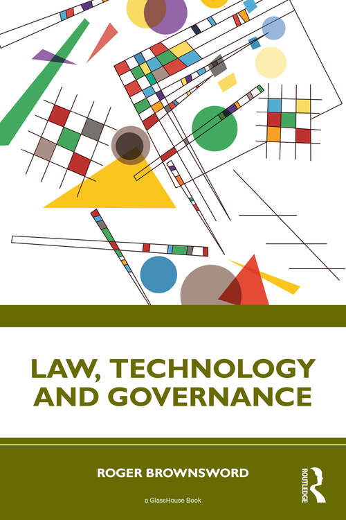 Book cover of Law, Technology and Governance (1)