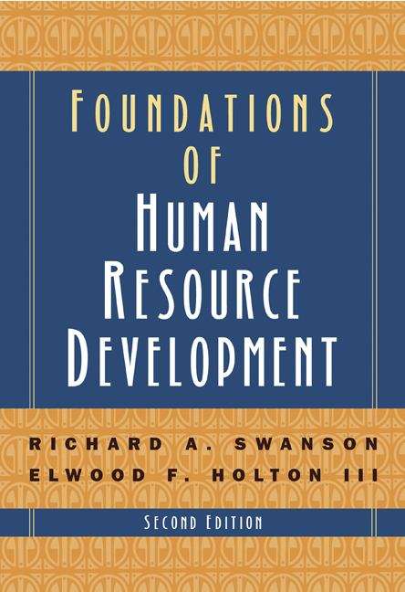 Book cover of Foundations of Human Resource Development (2nd edition)