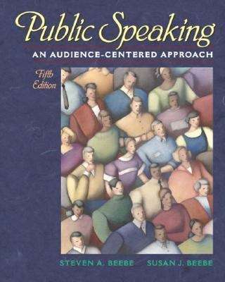 Book cover of Public Speaking: An Audience-Centered Approach