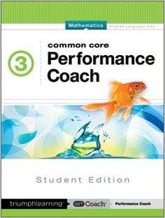 Book cover of Common Core Performance Coach Grade 3 Mathematics