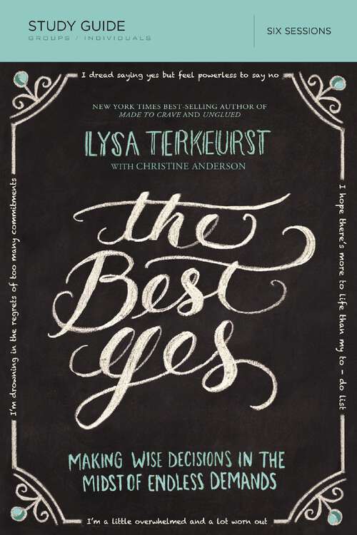 Book cover of The Best Yes Study Guide