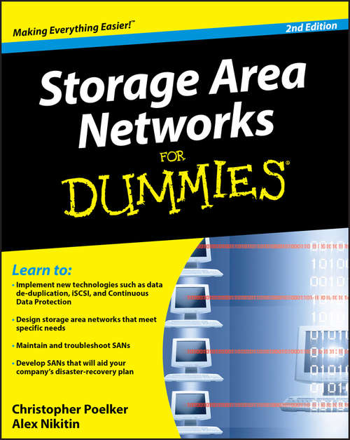 Book cover of Storage Area Networks For Dummies, 2nd Edition