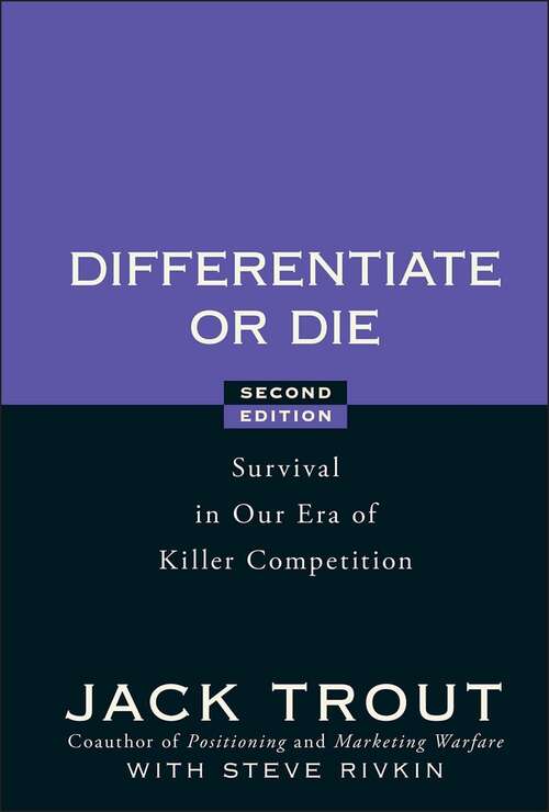 Book cover of Differentiate or Die