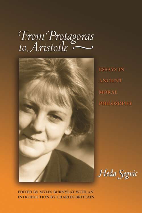 Book cover of From Protagoras to Aristotle