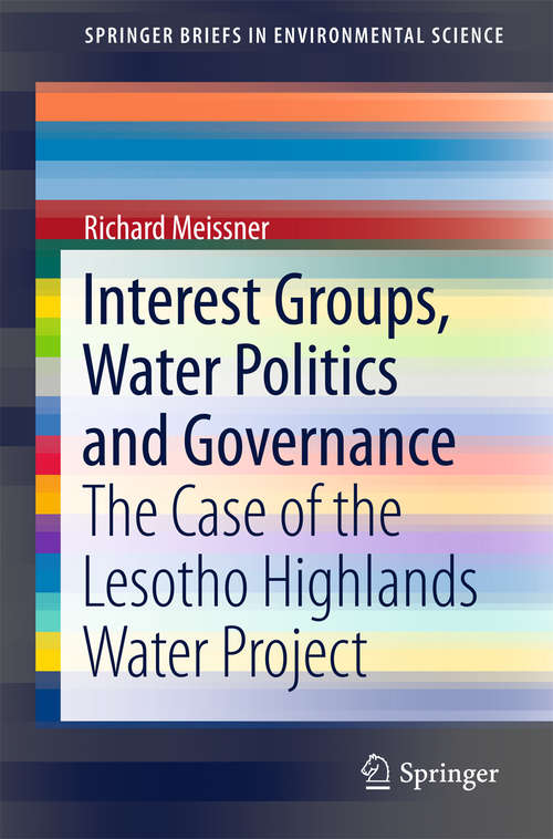 Book cover of Interest Groups, Water Politics and Governance