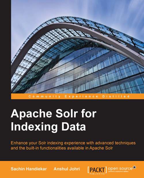 Book cover of Apache Solr for Indexing Data