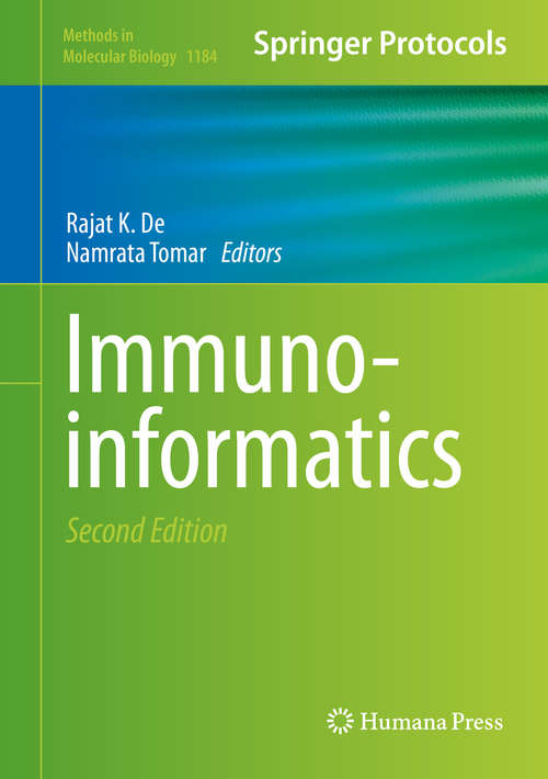 Book cover of Immunoinformatics