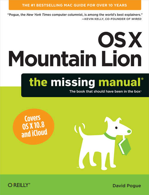 Book cover of OS X Mountain Lion: The Missing Manual