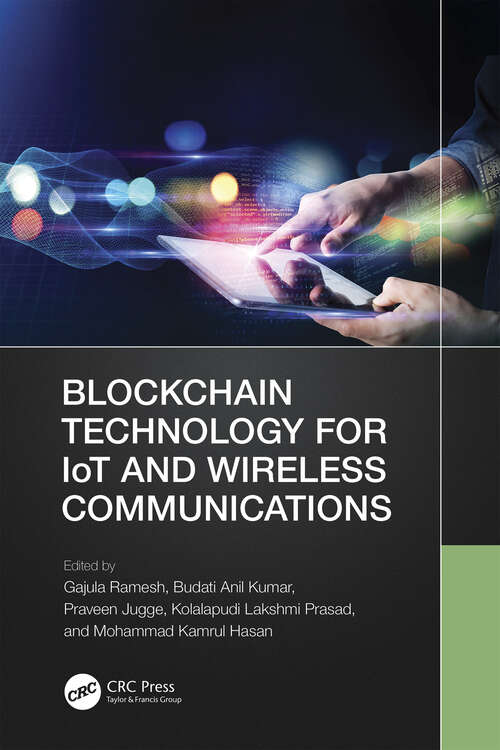 Book cover of Blockchain Technology for IoT and Wireless Communications
