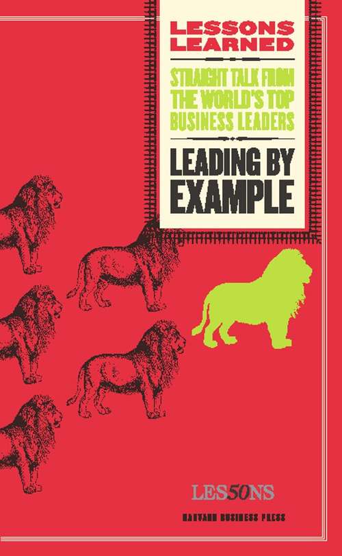 Book cover of Leading by Example