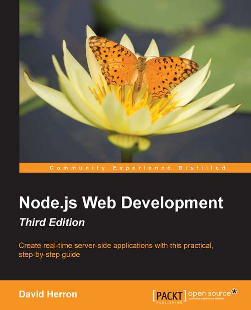 Book cover of Node.js Web Development - Third Edition