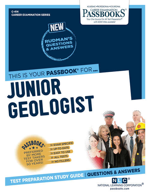 Book cover of Junior Geologist: Passbooks Study Guide (Career Examination Series)