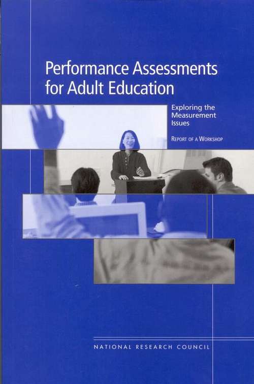 Book cover of Performance Assessments for Adult Education: Exploring the Measurement Issues