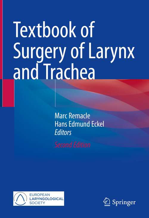 Book cover of Textbook of Surgery of Larynx and Trachea (2nd ed. 2022)