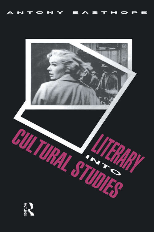 Book cover of Literary into Cultural Studies