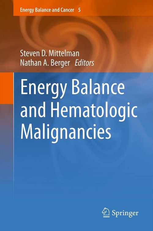Book cover of Energy Balance and Hematologic Malignancies