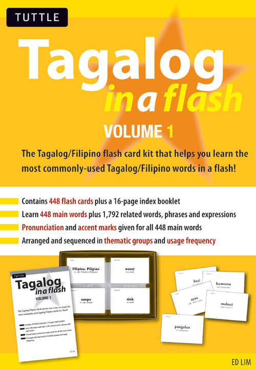 Book cover of Tagalog in a Flash Volume 1