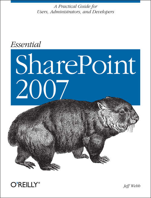 Book cover of Essential SharePoint 2007